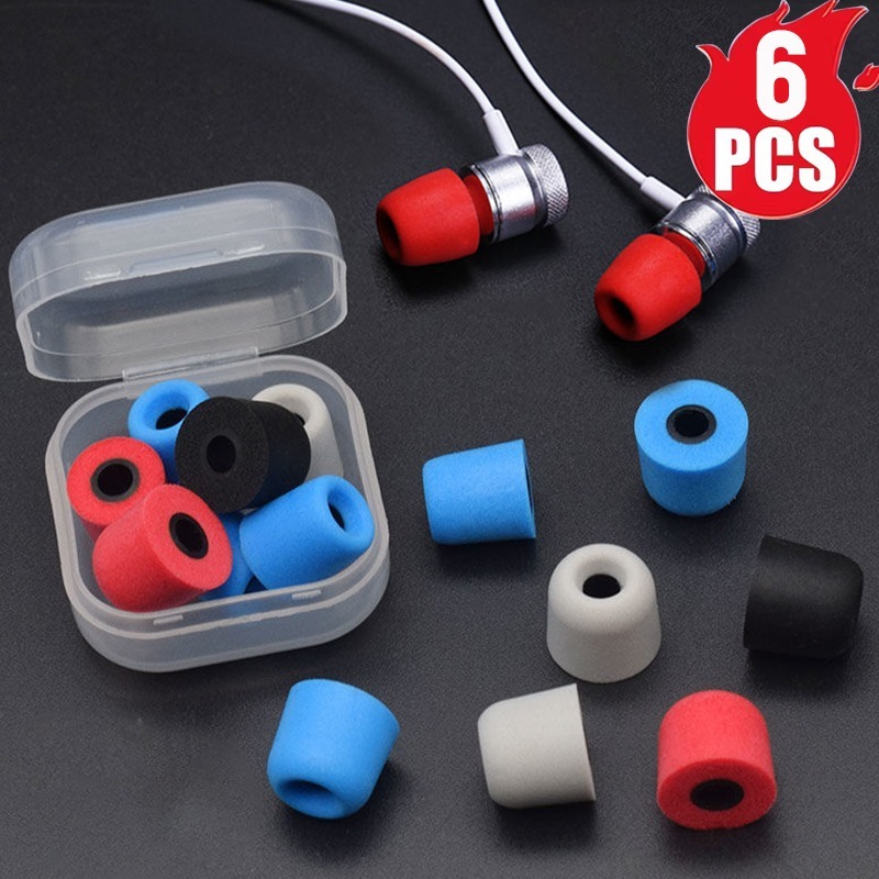 Earphone Foam Tip - 1-6 çift yumuşak hafızalı köpük kulakiçi