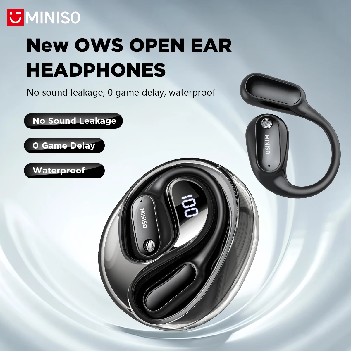 Bluetooth Headset On Ear - MINISO MS190 Gerçek Zamanlı Yapay Zeka