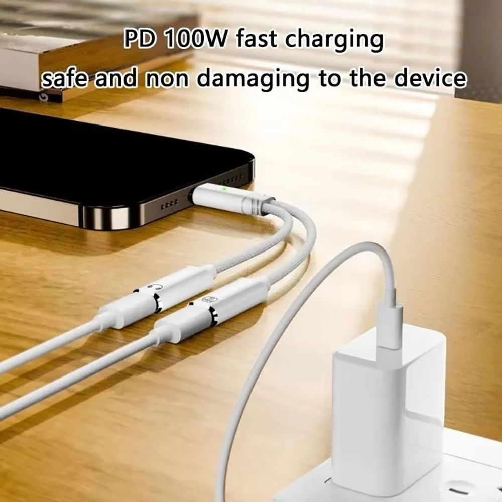 USB C Splitter 2 in 1 Kulaklık - Earphone Splitter Jack incelemesi ve fiyatı